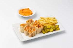Arabic shawarma Mexican platter